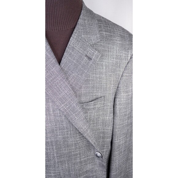 Oak Hill Cotton Blazer Mens 2XL (50R 52R) Sports Coat Jacket Blazer Gray - Picture 4 of 14